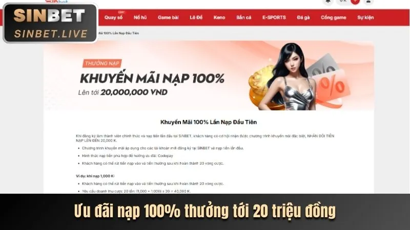 Khuyến mãi chào mừng với biểu tượng tiền thưởng